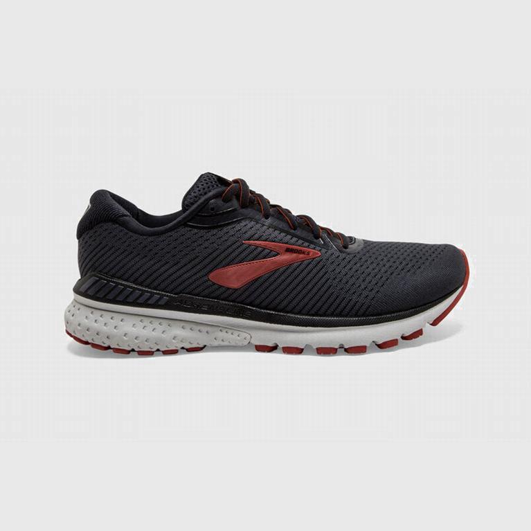 Brooks Adrenaline Gts 20 Mens Road Running Shoes - Black/Red - Philippines (704892VZC)